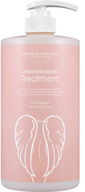 탱글엔젤 런던부케 극손상 단백질 헤어 트리트먼트, 1L, 1개