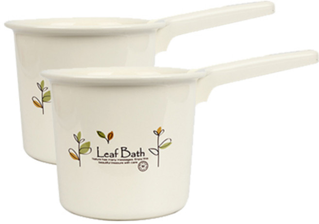 마이스타일 잎새 바가지 대 1.2L, 소프트 베이지, 2개