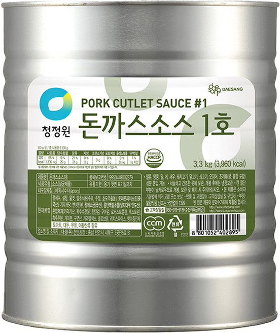 청정원 돈까스소스 1호, 3.3kg, 1개