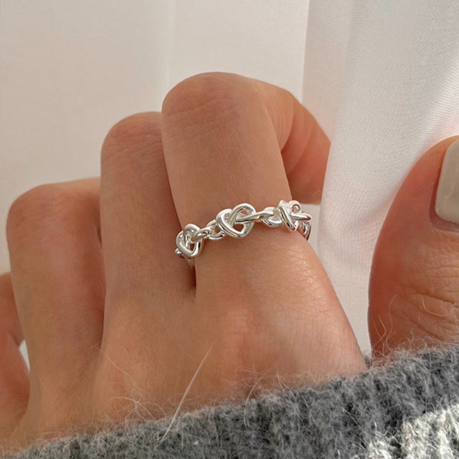 디아더컬러 하트 레이어드 데일리 반지 SM 067