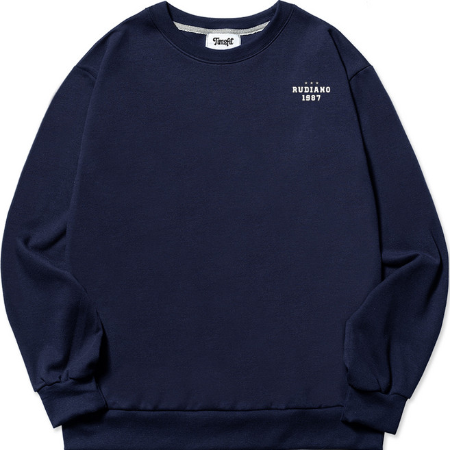 팀스핏 남성용 루디아노 스몰로고 고중량 맨투맨