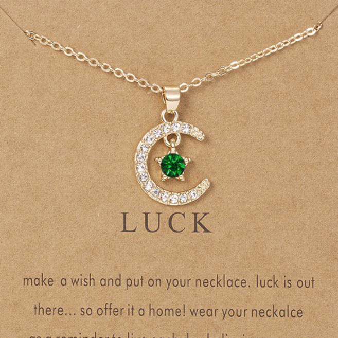 비아워게스트 여성용 문스타 탄생석 목걸이