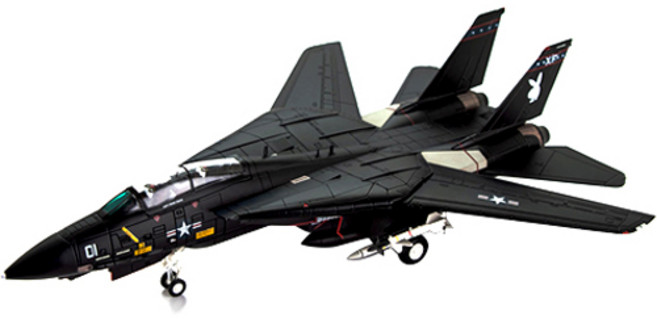CENTURY WINGS 複刻版 1 / 72 F-14A TOMCAT 美國海軍 FVX-4 1985 限定版 CE017908BK, 黑色, 1個