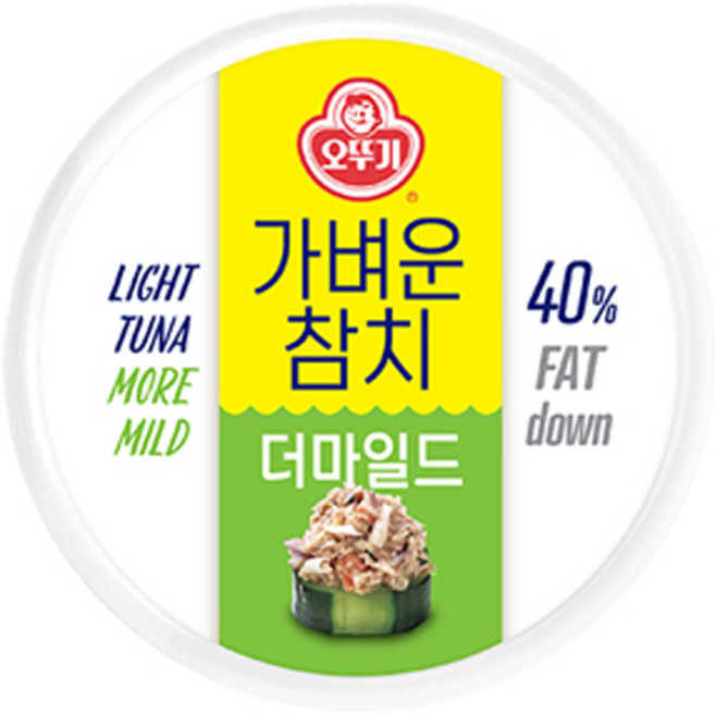 오뚜기 가벼운 더마일드 참치, 135g, 1개