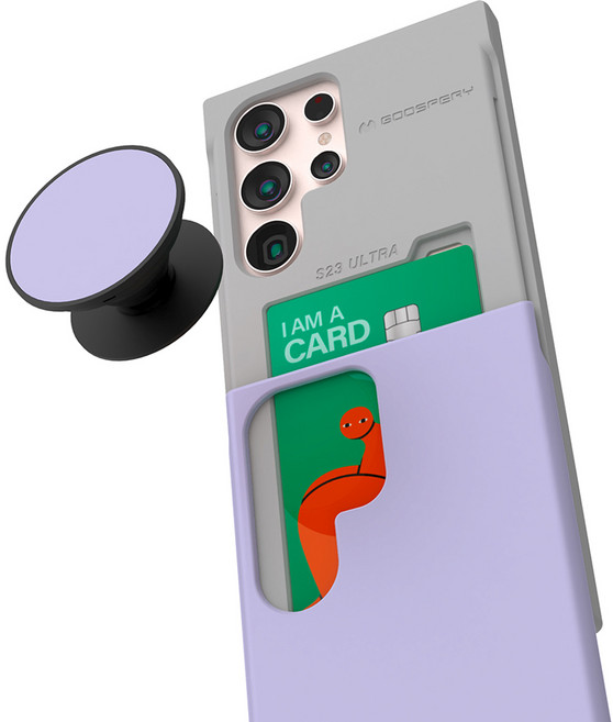 구스페리 파스텔 카드 톡 슬라이드 휴대폰 케이스 + 스마트톡