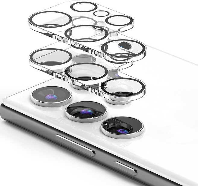 누아트 빛번짐 차단 후면 카메라 렌즈 강화유리 보호필름, 2개