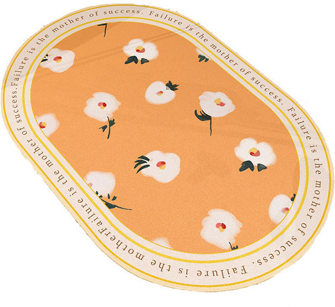 하이어리 플라워 소프트 주방 화장실 발매트, 06