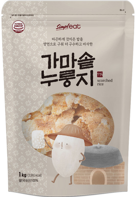 Simpleat 鐵鍋鍋巴餅, 1kg, 1個