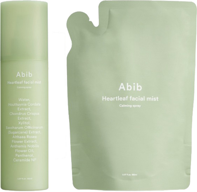 아비브 어성초 페이셜 미스트 카밍 스프레이 150ml + 리필 150ml 세트, 1세트