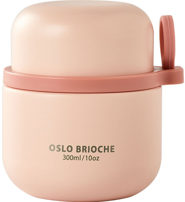 오슬로 브리오슈 스테인리스 316 푸드자, 핑크, 300ml, 1개