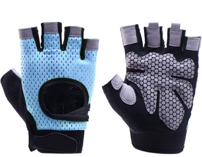 언헤브 사이클링 피트니스 장갑 양손착용, G 스타일2 블루, 1개