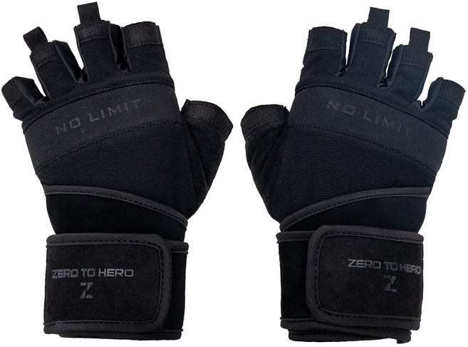 제로투히어로 클래식 헬스 장갑 양손 세트, 블랙, 1개