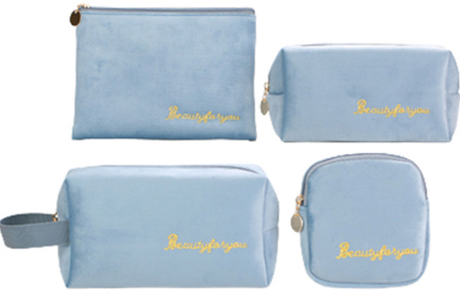 마켓피오 벨벳 화장품 파우치 4종 세트