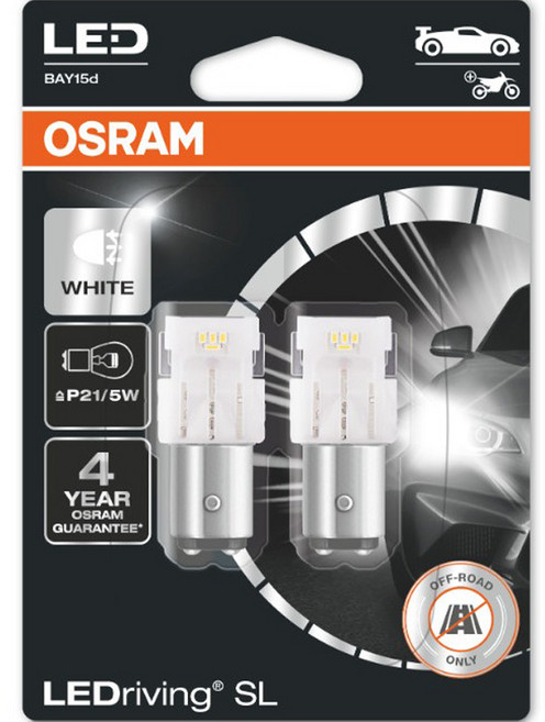 오스람 LED 6000K 방향 지시등 2p, 화이트, 1개