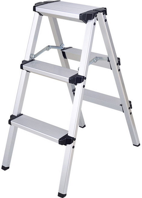 코끼리리빙 알루미늄 접이식 안전 사다리 3단, 1개