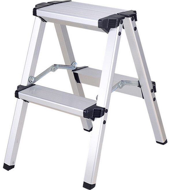 코끼리리빙 알루미늄 접이식 안전 사다리 2단, 1개
