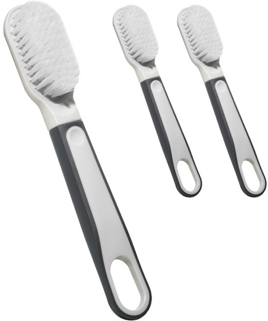 생활공식 틈새 다용도 운동화 세척솔, 화이트, 3개