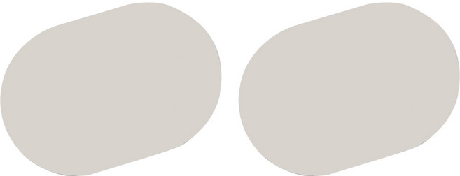 어반플렉스 가죽 스니커즈 테이블매트 2p, 연그레이, 30 x 40 cm