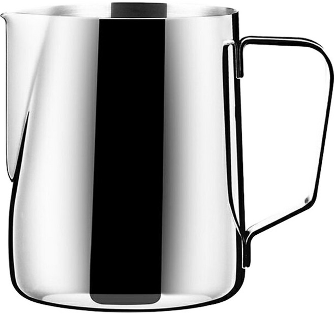 칼딘 밀크저그 눈금형 베이직 스텐 스팀피쳐 350ml, 1개, 실버