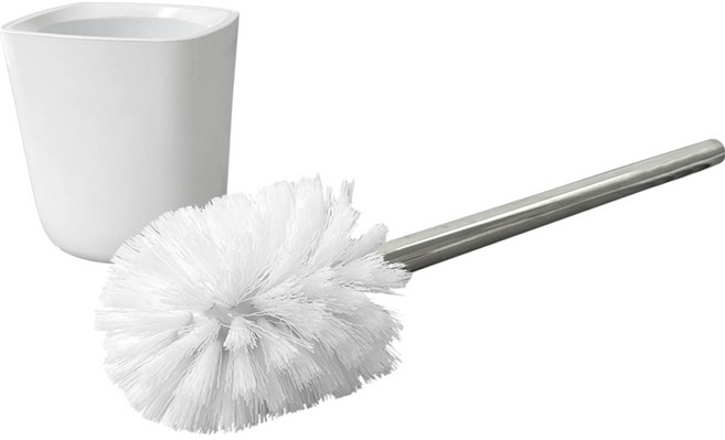 솔앤소울 스테인리스 변기솔 + 벽 부착 거치대 세트, 1세트, 라이트그레이