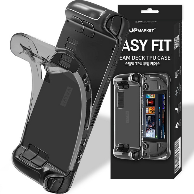스팀덱 케이스 이지핏 TPU 블랙, 1개