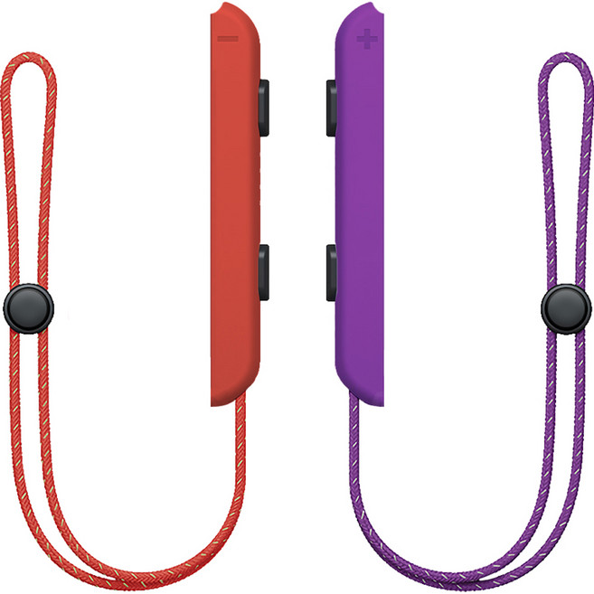 아키토모 호후 OLED 호환 닌텐도 스위치 조이콘 손목 스트랩 홀더 세트, 스칼렛 + 바이올렛, 1세트