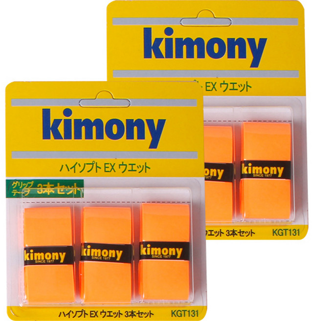 키모니 하이 소프트 EX 오버그립 KGT131 6p, 오렌지, 2개