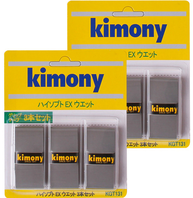 키모니 하이소프트 EX 오버그립 KGT131 6p, 그레이, 2개