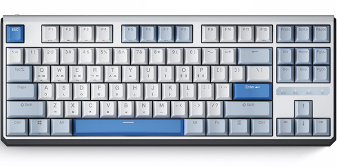 듀가드 블루투스 유무선겸용 텐키리스 핫스왑 키보드, 에코(적축), K620W, 적축