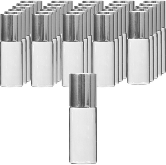 롤온 향수 공병 3ml, 30개, 실버 투명