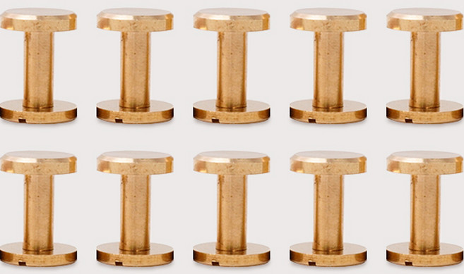 황동 평면 리벳 10mm 10p, 10개