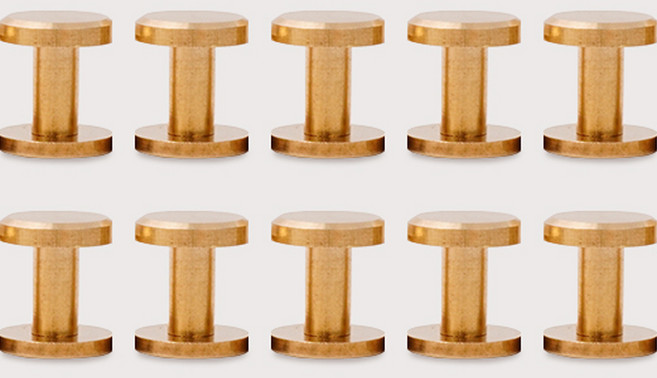 황동 평면 리벳 8mm 10p, 10개