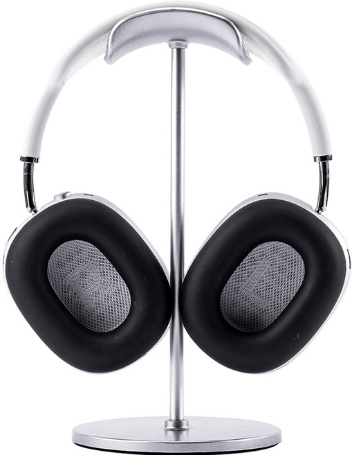 누아트 에어팟 호환 내부 이어 쿠션 실리콘 케이스, 에어팟 맥스 / 맥스2, 블랙, 1세트