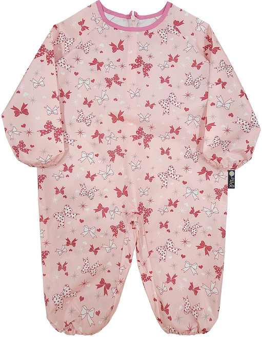 플리에 아동용 지퍼형 New 전신방수가운, 핑크리본