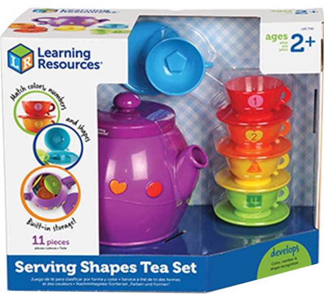 러닝리소스 모양 맞추기 티 소꿉놀이 세트 LER7740, 혼합색상, 1개