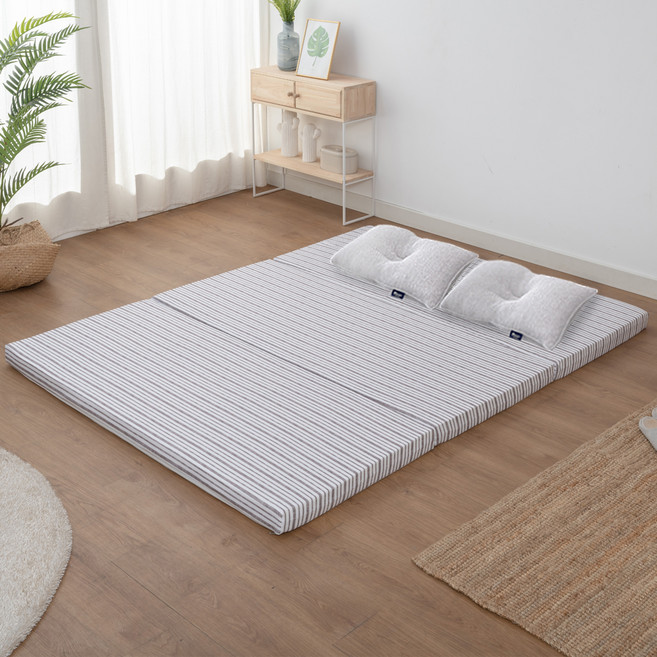 아지오텍스 접이식 메모리폼 매트리스 7.5cm 2단 멀티싱글 + 베개 일체형 세트