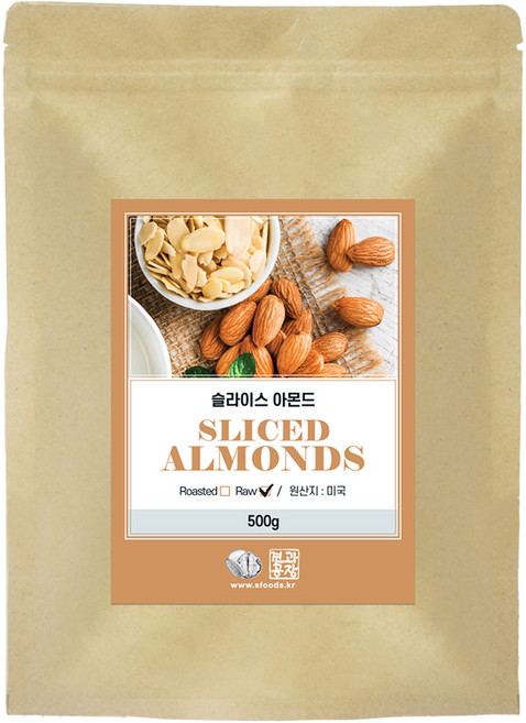 Nuts Factory 優質杏仁片, 500g, 1包