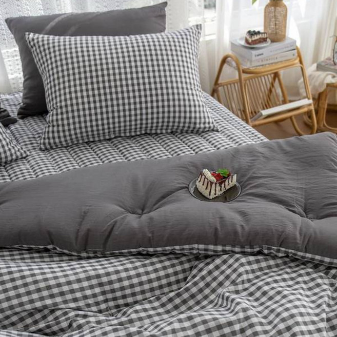 그래이불 국내 제조 부드러운 깅엄 체크 침구세트