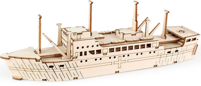 영공방 영플래닛 유틀란디아호 3D 입체퍼즐, 혼합색상, 1개