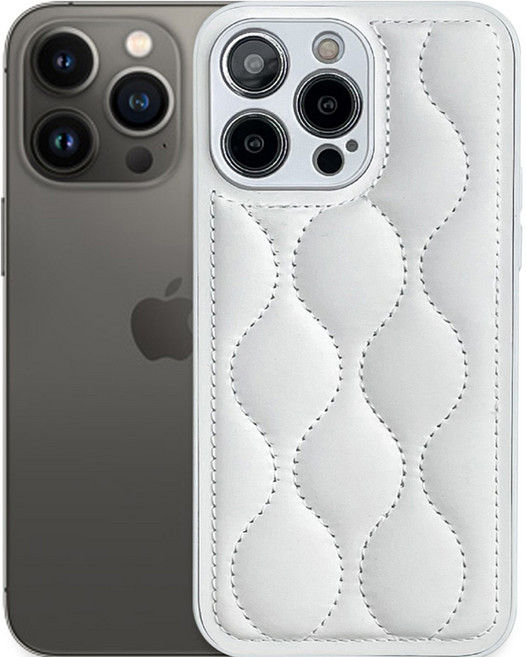 아폰케 퀼팅 패딩 휴대폰 케이스