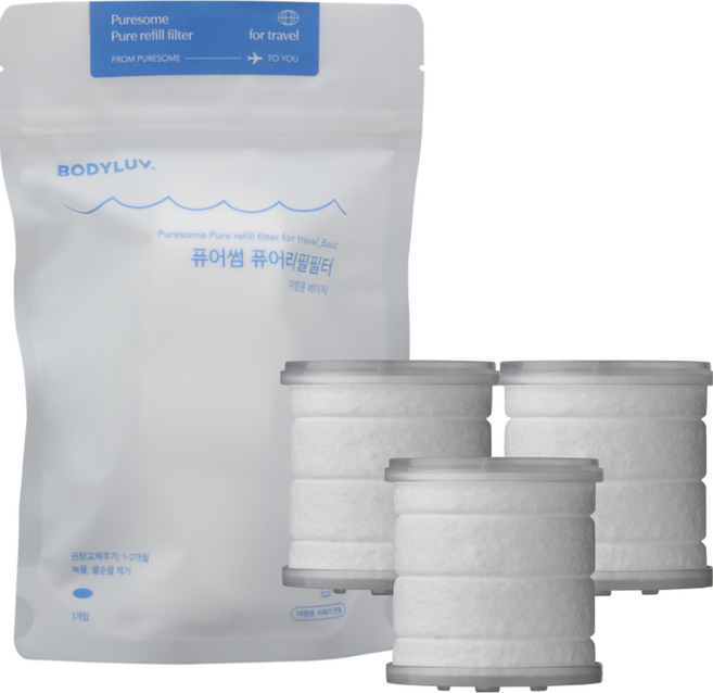 퓨어썸 퓨어리필필터 여행용 베이직, 3개, 무향