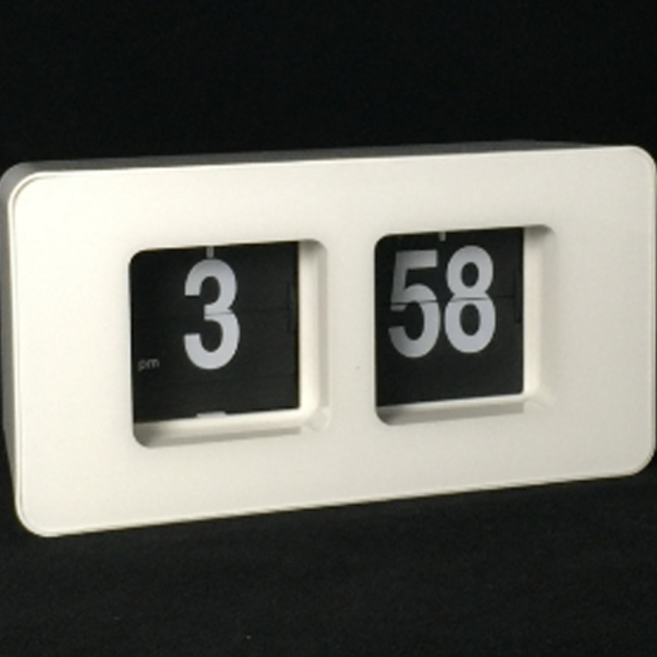 로이윙 플립 레트로 탁상 시계, 화이트