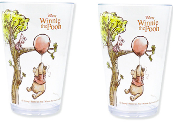 콜리 디즈니 푸와풍선 컵 소 280ml, 2개, 투명