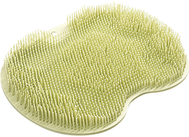 리앤베르 실리콘 풋 브러쉬 매트 그린, 1개입, 1개