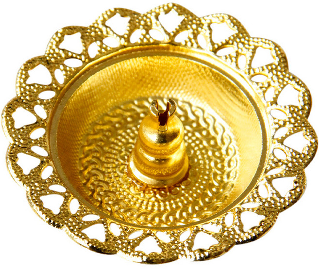 피삼십일 플라워 인센스 홀더 트레이 01, 골드