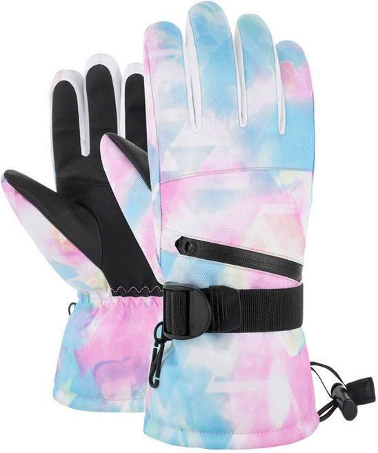 스노우보드 장갑 양손착용, 06 블루핑크