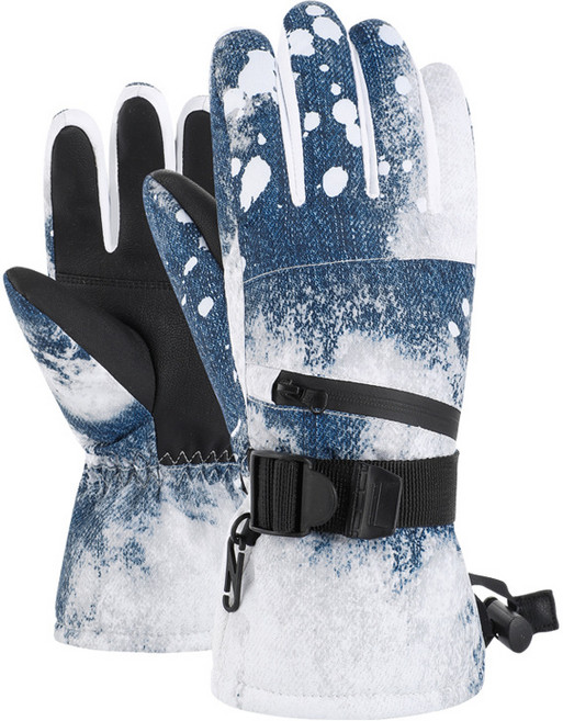 스노우보드 장갑 양손착용, 03 진청화이트