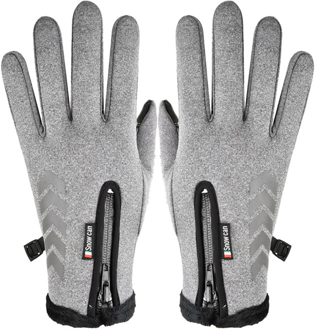 찐노마진몰 겨울 낚시 장갑 양손세트, 04 타입B 그레이, 1개
