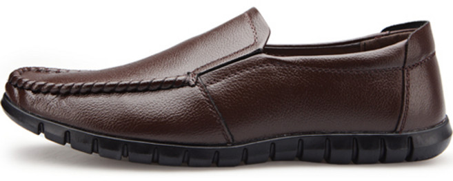 VONIN 남성용 소가죽 오플레더 콜프 슬립온 캐주얼화 TS095DBR