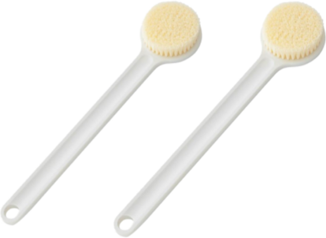 하이제이비 소프트 바디브러쉬, 2개, 화이트